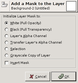 Dialog add mask