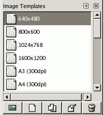 The Templates dialog