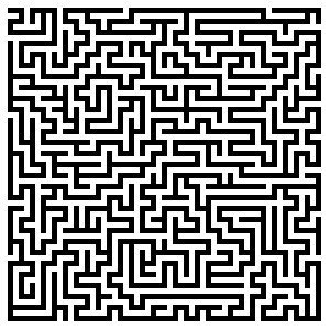 An example of a rendered maze.