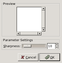 Sharpen filter options