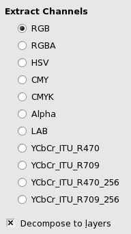 Decompose filter options