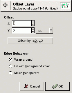 The Offset dialog