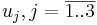 u_j, j = \overline{1 .. 3}