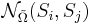 \mathcal{N}_{\tilde\Omega}(S_i, S_j)