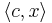 \langle c, x\rangle